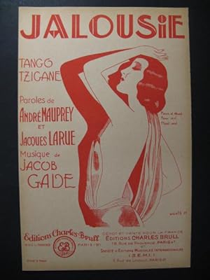 Jalousie Tango Tzigane Chant Accordéon 1929