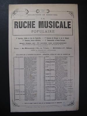 THOMAS Ambroise Romance de Mignon Chant Guitare 1900