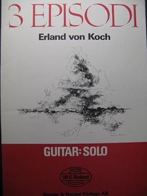 VON KOCH Erland 3 Episodi Dédicace Guitare 1977
