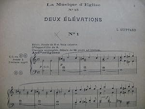 GUITTARD Lucien Deux Élévations Orgue