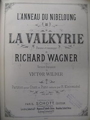 WAGNER Richard La Valkyrie Opéra XIXe