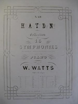 HAYDN Joseph 6 Symphonies Piano 4 mains ca1850