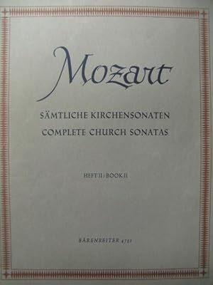 MOZART W. A. Complete Church Sonatas 2 Orgue Violon