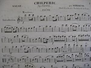 STRAUSS Chilperic d'Hervé Flute solo XIXe