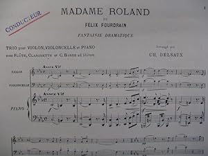 FOURDRAIN Félix Trio Violon Violoncelle Piano 1913