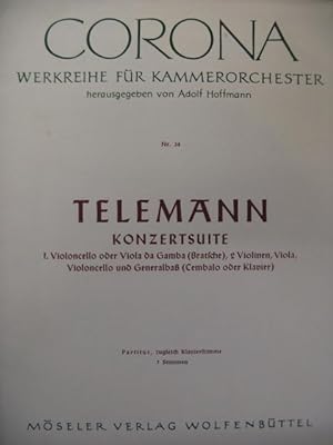TELEMANN Konzertsuite Orchestre