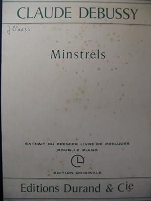 DEBUSSY Claude Minstrels Piano 1972