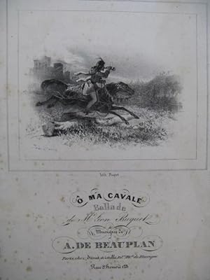 DE BEAUPLAN Amédée O Ma Cavale Chant Guitare ca1825