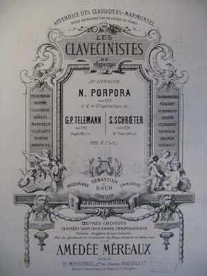PORPORA TELEMANN SCHROETER Recueil Clavecin 1869