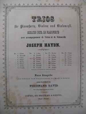 HAYDN Joseph Trio No 11 Es dur Piano Violon Violoncelle ca1850