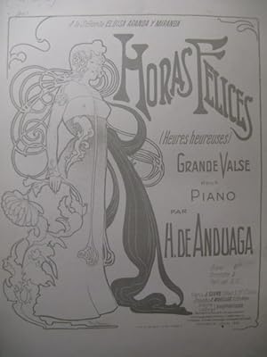 DE ANDUAGA H. Horas Felices Pousthomis Piano 1901