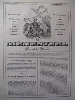 DOCHE J. La Contredanse au Piano Chant 1835