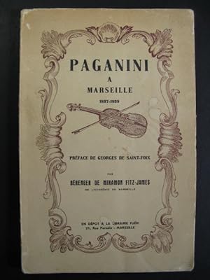 DE MIRAMON FITZ-JAMES B. Paganini à Marseille 1941