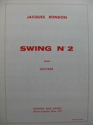 BONDON Jacques Swing No 2 Guitare 1973