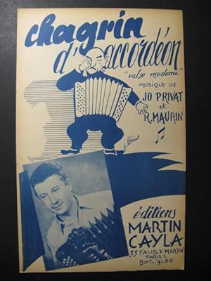 Chagrin d'accordéon Jo Privat R. Maurin Accordéon 1951