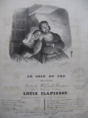 CLAPISSON Louis Le Coin du Feu Chant Guitare ca1830