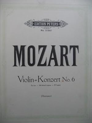 MOZART W. A. Concerto No 6 Violon Piano ?
