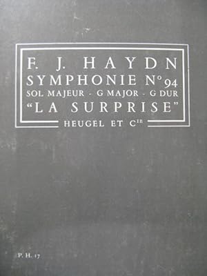 HAYDN Joseph Symphonie No 94 Orchestre