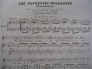 BRUGUIÈRE Edouard Les Promesses Chant Piano 1834