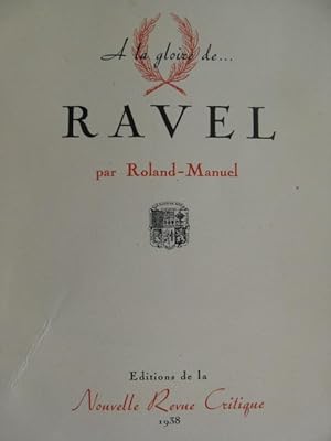 Roland Manuel RAVEL 1938