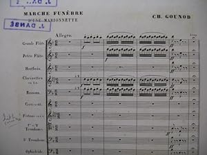 GOUNOD Charles Marche Funèbre d'une Marionnette Orchestre 1879
