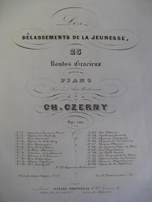 CZERNY Charles Tyrolienne Favorite Piano 1844