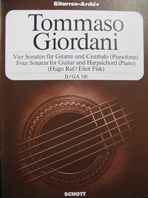 GIORDANI Tommaso 4 Sonates Guitare Clavecin ou Piano