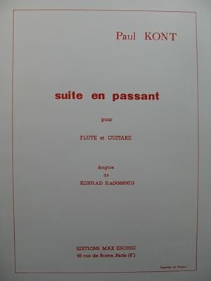 KONT Paul Suite en passant Flute Guitare 1975