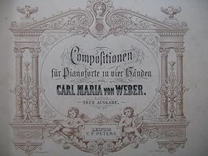 WEBER Compositionen 20 Pièces Piano 4 mains XIXe