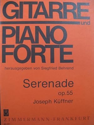 KUFFNER Joseph Serenade Piano Guitare 1977