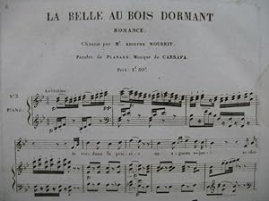 CARAFA Michele La Belle au Bois Dormant No 3 Chant Piano ca1825