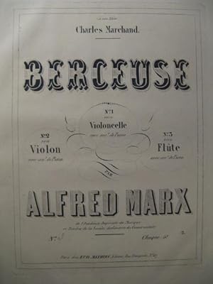 MARX Alfred Berceuse Flute XIXe