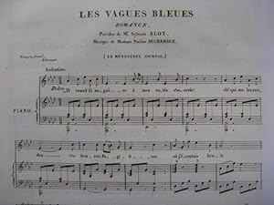 DUCHAMBGE Pauline Les Vagues Bleues Piano Chant 1834
