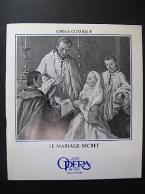 CIMAROSA Domenico Le Mariage Secret Programme Opera Paris 1984