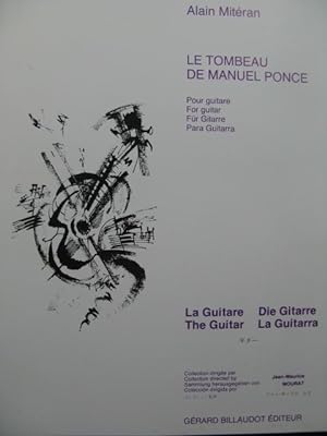 MITÉRAN Alain Le Tombeau de Manuel Ponce Guitare 1992
