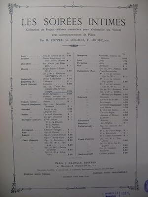 FAURÉ Gabriel Romance sans paroles Violoncelle ou Violon et Piano 1892