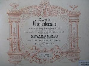 GRIEG Edvard Peer Gynt Piano 4 mains ca1891