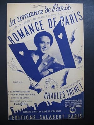 Charles TRENET La Romance de Paris Chanson 1941