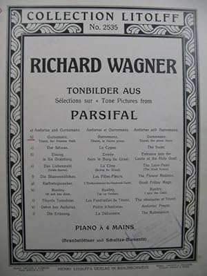 WAGNER Richard Parsifal Gurnemanz Piano 4 mains