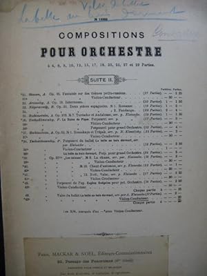 TCHAIKOVSKI P. La Belle au Bois Dormant Valse Orchestre XIXe