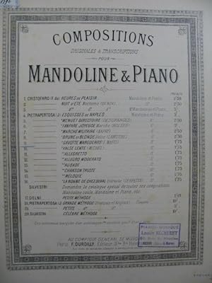 PIETRAPERTOSA J. Gavotte Marguerite Piano Mandoline XIXe