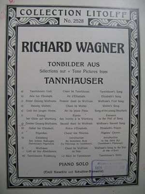 WAGNER Richard Zweiter Gesang Wolframs Piano