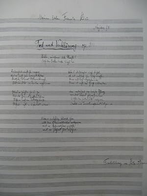 STRAUSS Richard Tod und Verklärung Poème Symphonique Orchestre 1923