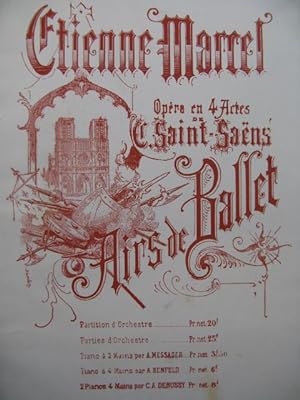 SAINT-SAËNS Camille Etienne Marcel Ballet Orchestre ca1880