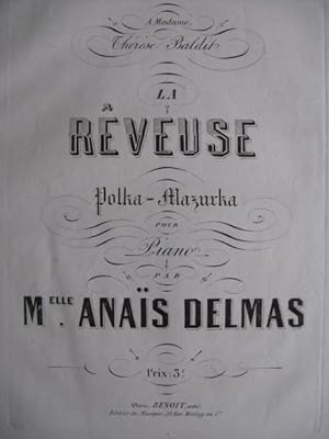 DELMAS Anaïs La Rêveuse Piano XIXe