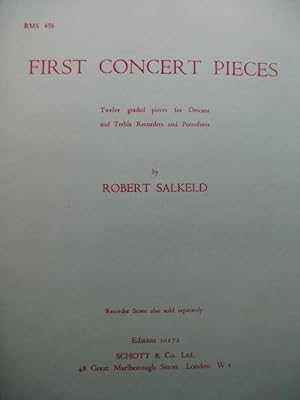 SALKELD Robert First Concert Pieces Flûte à bec Piano