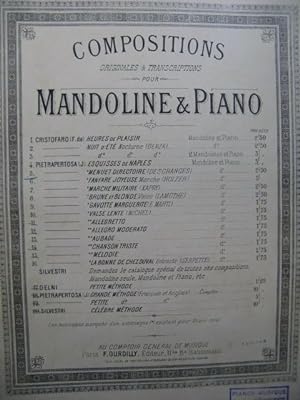 PIETRAPERTOSA J. Menuet Directoire Piano Mandoline XIXe