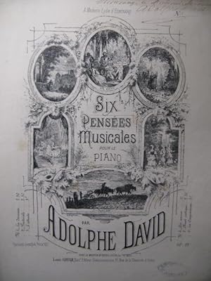 DAVID Adolphe La Danseuse Piano ca1890