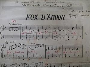 PRIVAT Jo Fox d'Amour Accordéon Manuscrit