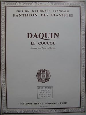 DAQUIN Claude Le Coucou Piano 1974